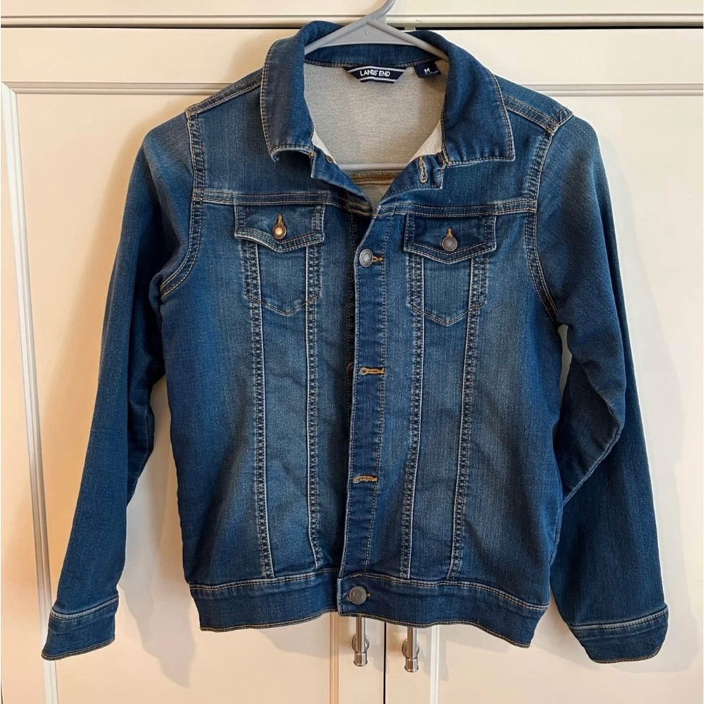 Land’ End Youth Denim Jacket - Medium